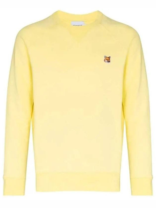 Fox Head Patch Classic Sweatshirt Light Yellow - MAISON KITSUNE - BALAAN 2