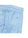 Cotton Blend Straight Pants Blue - COURREGES - BALAAN 7