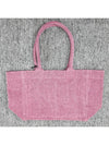 Yenky Zipper Logo Washed Cotton Tote Bag Pink - ISABEL MARANT - BALAAN 4