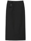 Pocket Maxi Skirt BLACK - CLUT STUDIO - BALAAN 1