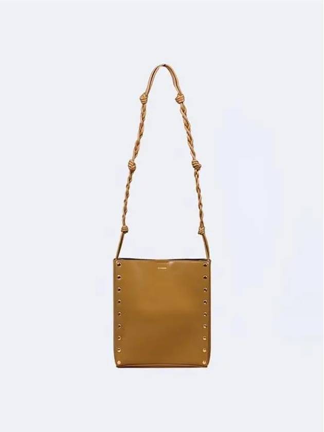 Tangle Rivet Leather Shoulder Bag Brown - JIL SANDER - BALAAN 2