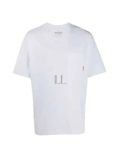 Pink Label Crew Neck Short Sleeve T-Shirt White - ACNE STUDIOS - BALAAN 2