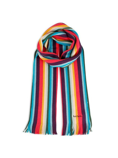 Artist Striped Wool Muffler - PAUL SMITH - BALAAN 1