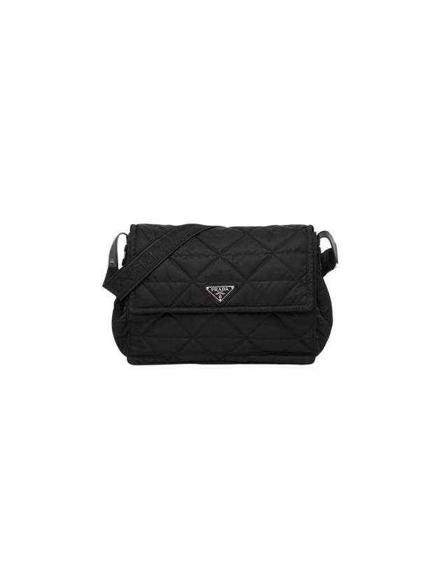 Topstitch Re-Nylon Cross Bag Black - PRADA - BALAAN 1