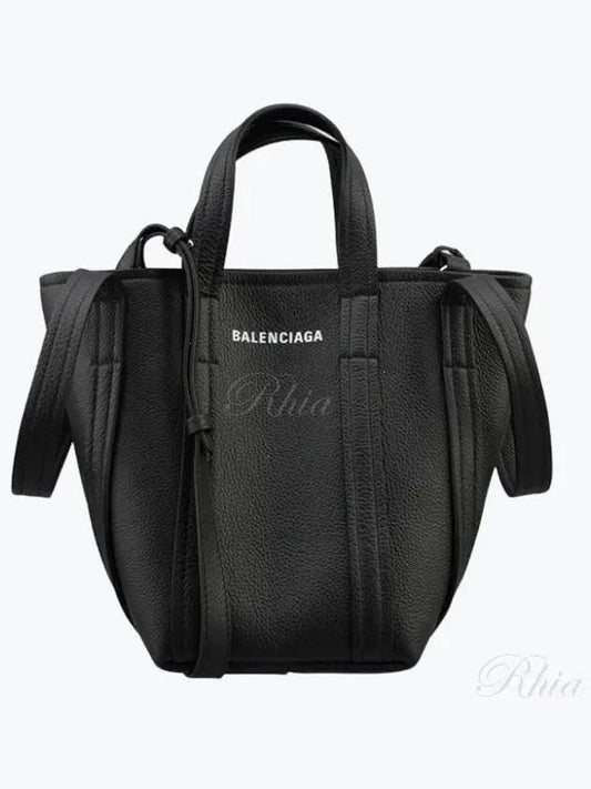 Everyday XS Grained Calfskin Shoulder Tote Bag Black - BALENCIAGA - BALAAN 2