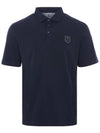 Logo Patch Polo Shirt Cobalt Blue - BRUNELLO CUCINELLI - BALAAN 3