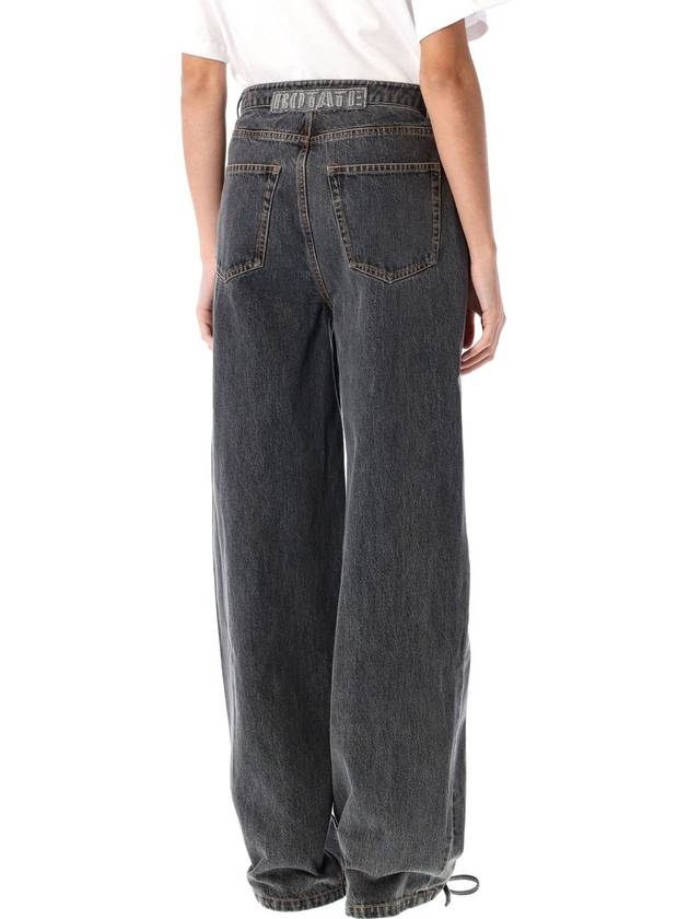 Denim laced leg pant - ROTATE - BALAAN 2