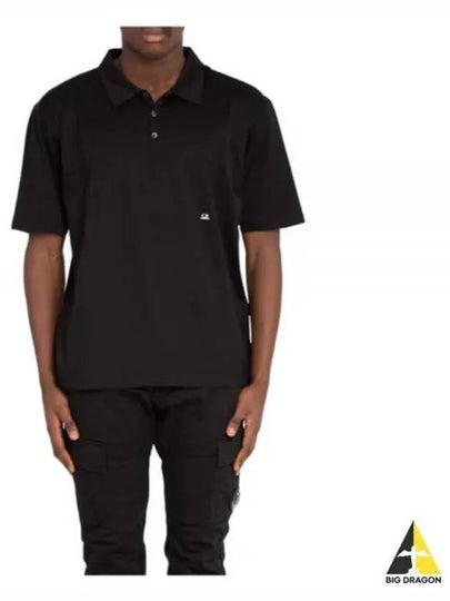 Jersey No Gravity Polo Polo Shirt Black - CP COMPANY - BALAAN 2