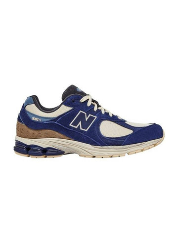 2002R Low Top Sneakers Cream Navy - NEW BALANCE - BALAAN 1