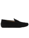 Men's Suede Gommino Driving Shoes Black - TOD'S - BALAAN 2