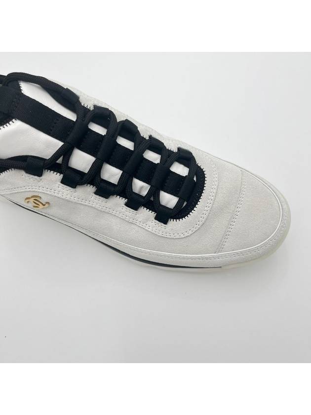 mixed fiber low top sneakers white - CHANEL - BALAAN 7