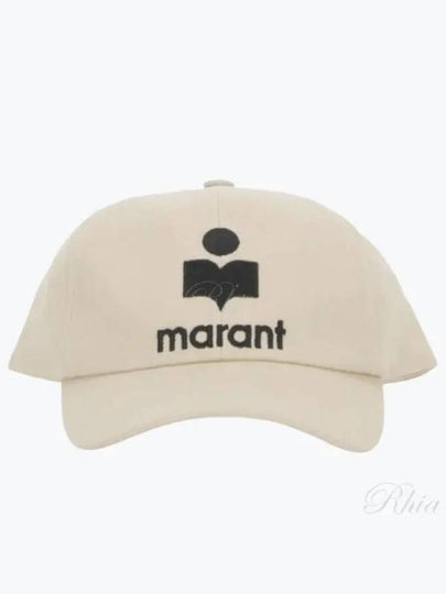 Tyron Logo Cotton Ball Cap Ecru - ISABEL MARANT - BALAAN 2