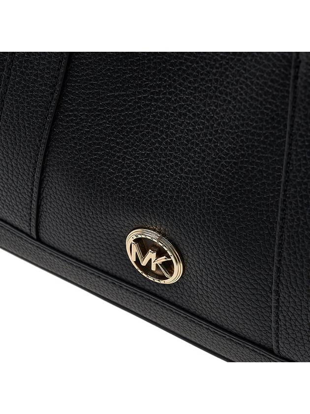 Luisa Small Pebbled Leather Satchel Tote Bag Black - MICHAEL KORS - BALAAN 7