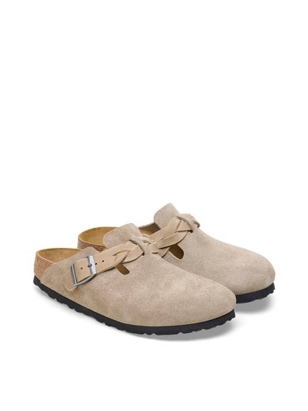 Boston Suede Mule Taupe - BIRKENSTOCK - BALAAN 3