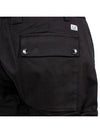 Men's Metropolis Stretch Satin Cargo Straight Pants Black - CP COMPANY - BALAAN 10