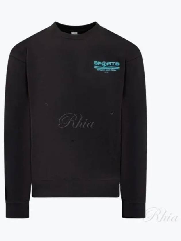 Crew Neck Sweatshirt Black - SPORTY & RICH - BALAAN 2