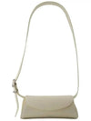 Mini Canolo Shoulder Bag Egg Shell - JIL SANDER - BALAAN 1