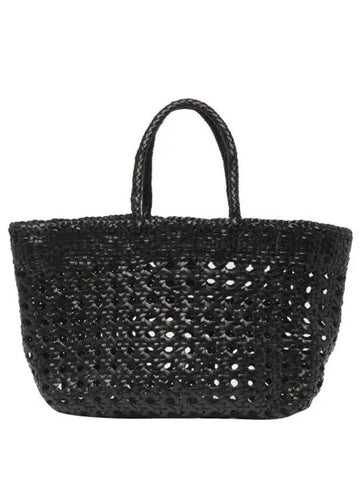 Cannage Kanpur Basket Tote Bag Black - DRAGON DIFFUSION - BALAAN 1