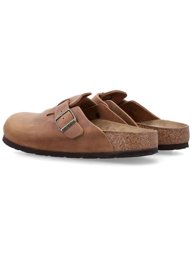 Boston Oiled Leather Mule Cognac - BIRKENSTOCK - BALAAN 5