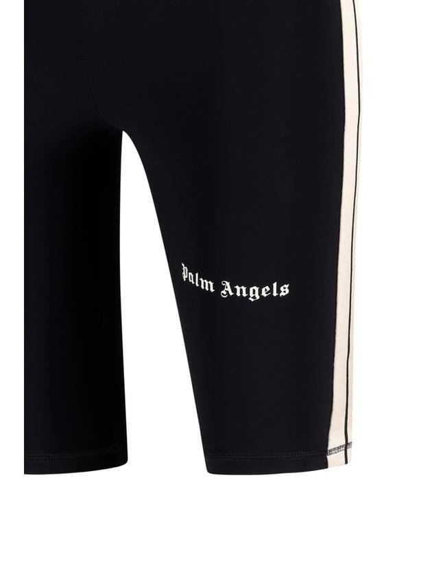 White Black Track cycling bermuda shorts PWVH003S24FAB00210031003 - PALM ANGELS - BALAAN 4