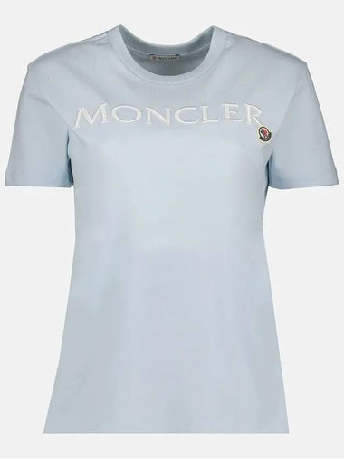 Women's Logo Embroidered TShirt 8C00006 829HP 70S - MONCLER - BALAAN 1