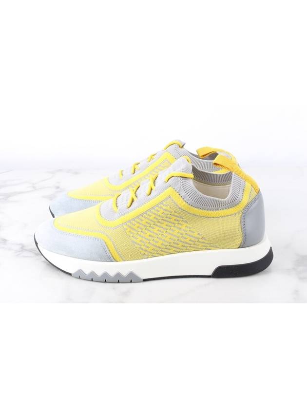 Addict knit sneakers yellow 35 220 - HERMES - BALAAN 4