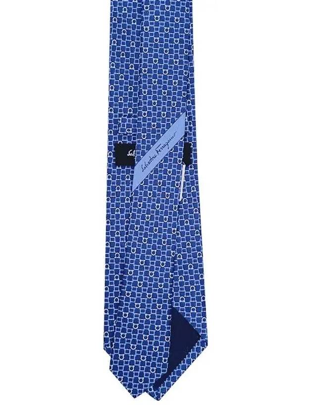 Silk Tie Blue - SALVATORE FERRAGAMO - BALAAN 5