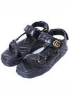 Double G Sandals Black - GUCCI - BALAAN 3