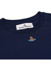 Embroided ORB Peru Short Sleeve T-Shirt Navy - VIVIENNE WESTWOOD - BALAAN 4