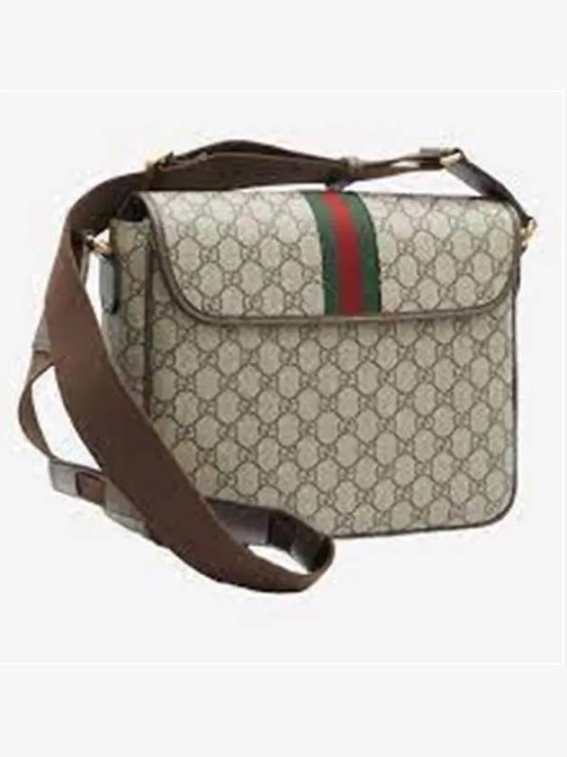 24 ss GG Supreme Fabric Leather Shoulder Strap WITH Iconic Web Band 761741FACJQ9741 B0650983044 - GUCCI - BALAAN 5