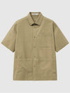 Utility Short Sleeve Shirt Beige - TABB LUDENS - BALAAN 1