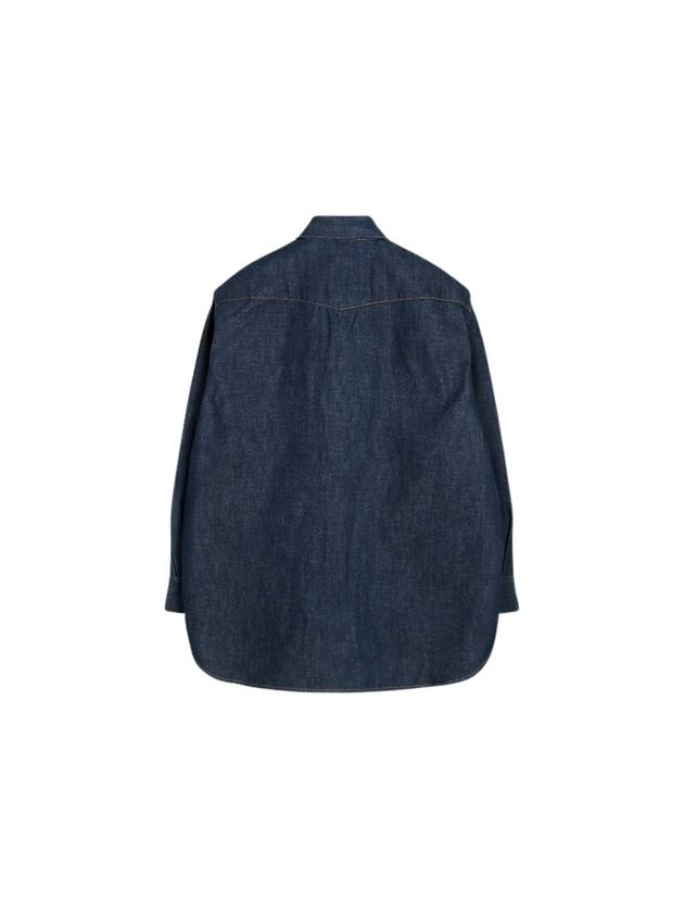 Button Up Denim Long Sleeve Shirt Blue - ACNE STUDIOS - BALAAN 3