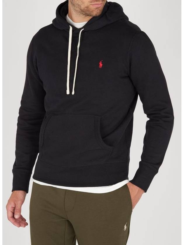 Embroidered Logo Pony Hoodie Black - POLO RALPH LAUREN - BALAAN 4