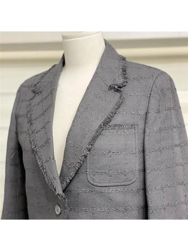 Three Stripes Cotton Tweed Jacket - THOM BROWNE - BALAAN 3