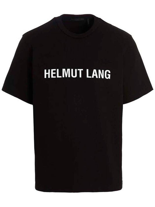 Core Logo Print Classic Short Sleeve T-Shirt Black - HELMUT LANG - BALAAN 1