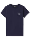 Denise Embroidered Short Sleeve T-shirt Navy - A.P.C. - BALAAN 2