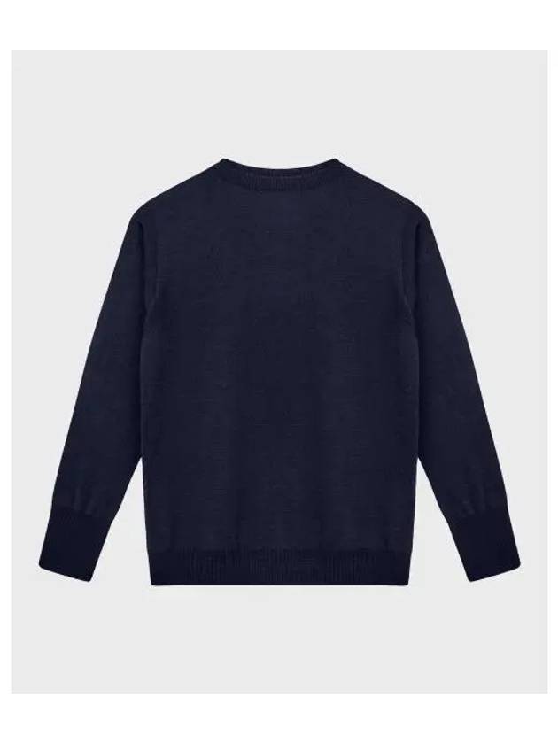 ANDERSEN Marine Crew Neck Navy Blue - ANDERSEN-ANDERSEN - BALAAN 1