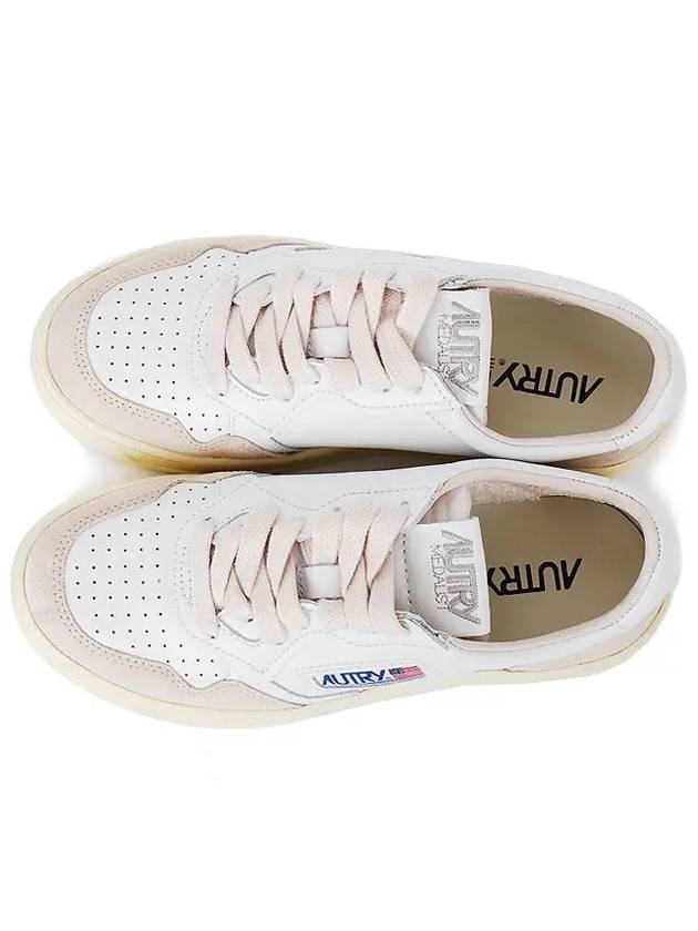 Medalist Goatskin Low Top Sneakers White - AUTRY - BALAAN 4