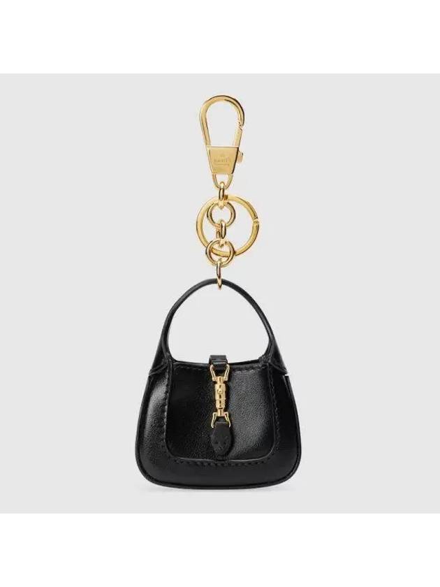 Jackie 1961 Keychain Black Leather 768285AACXV1051 - GUCCI - BALAAN 1