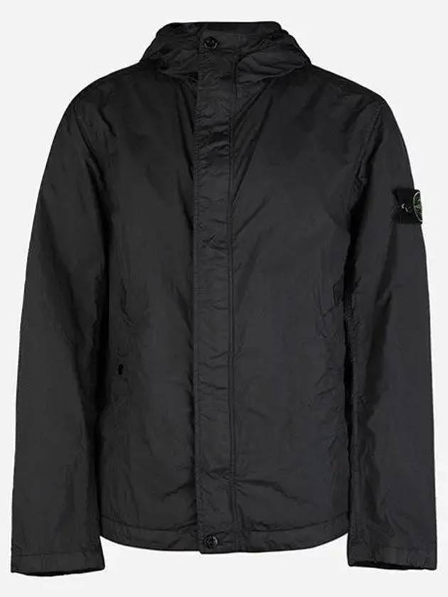 4100092 Crinkle Reps R-NY Wind Resistant Anti Drop Hooded Jacket Grey - STONE ISLAND - BALAAN 2