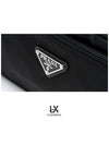 Triangle Logo Cosmetic Pouch Bag Black - PRADA - BALAAN 3