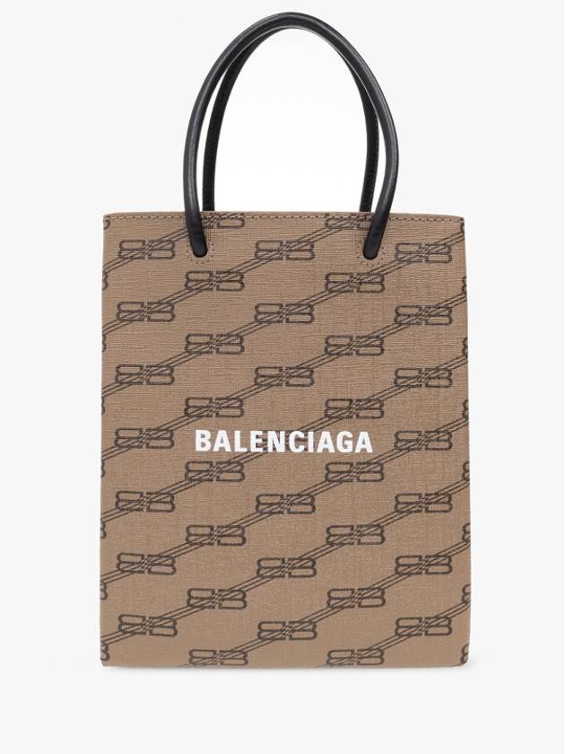 BB Monogram Mini Tote Bag Brown - BALENCIAGA - BALAAN 2