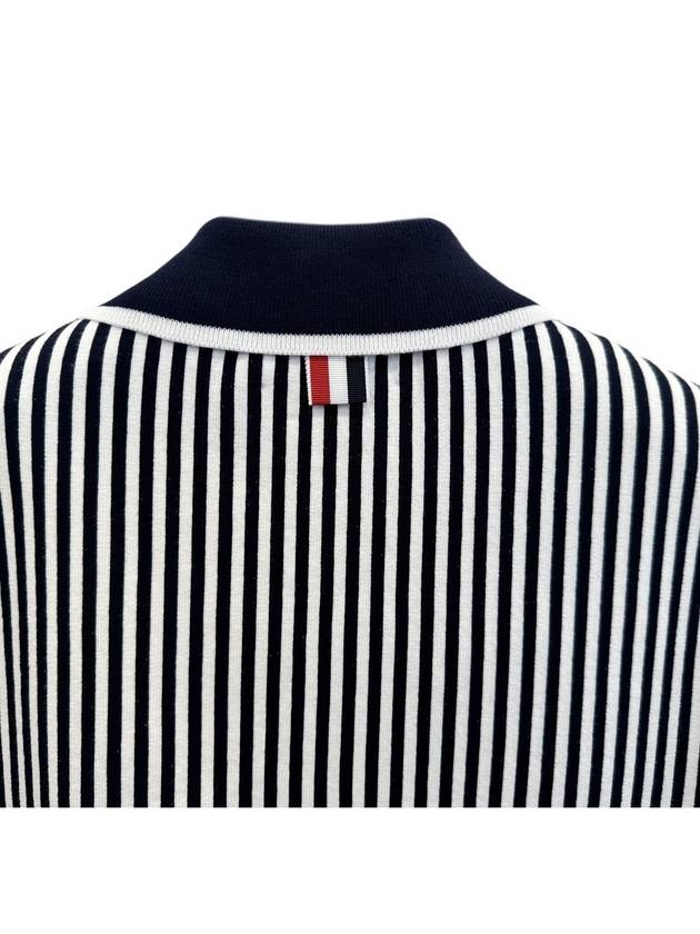 24SS armband collar short sleeve knit tshirt MKP113F - THOM BROWNE - BALAAN 5