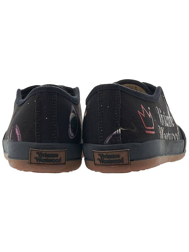 Planet Logo Print Low Top Sneakers Black - VIVIENNE WESTWOOD - BALAAN 5