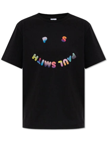 PS Paul Smith T-shirt With Printed Logo, Women's, Black - PAUL SMITH - BALAAN 1