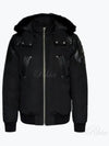 Park Vista Leather Trimmed Bomber Jacket Black - MOOSE KNUCKLES - BALAAN 2