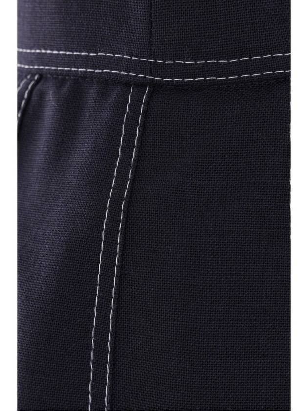 Short Pleated Skirt Navy - THOM BROWNE - BALAAN 5