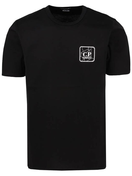 Prism Logo Short Sleeve T-Shirt Black - CP COMPANY - BALAAN 2