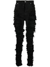 Luxor Detroit Low Rise Skinny Jeans Black - RICK OWENS - BALAAN 1