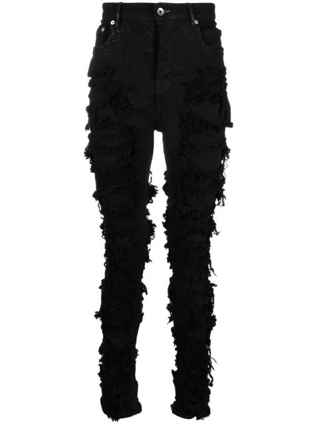 Luxor Detroit Low Rise Skinny Jeans Black - RICK OWENS - BALAAN 1